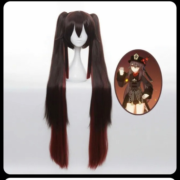 Genshin Impact Hu Tao Cosplay and Wig - Picture 4 of 4